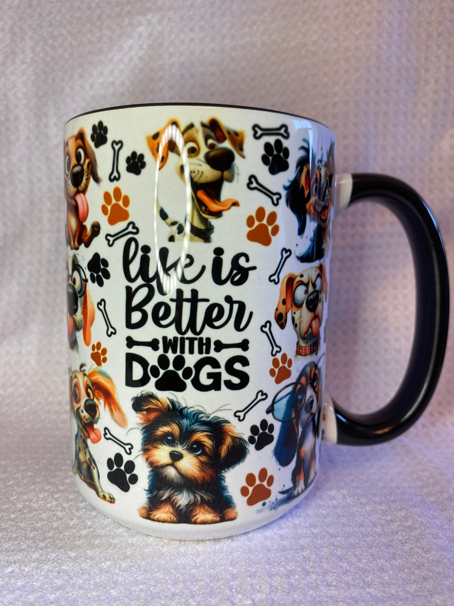 Life with is better with Dogs Style #1 Ceramic Mug