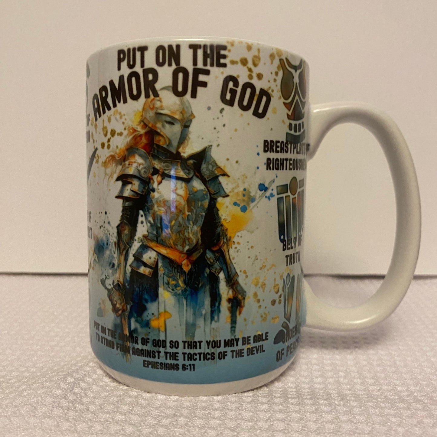 FEMALE- Armor of God Ceramic Mug