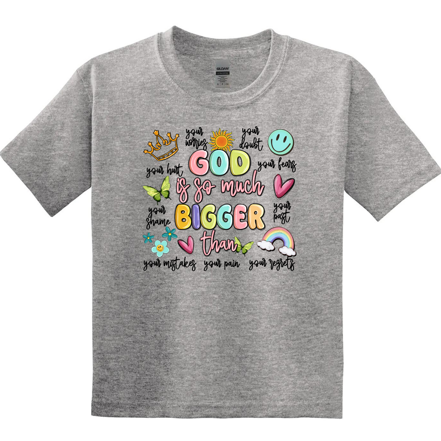 Kids/Youth SS Tee -God is Much Bigger