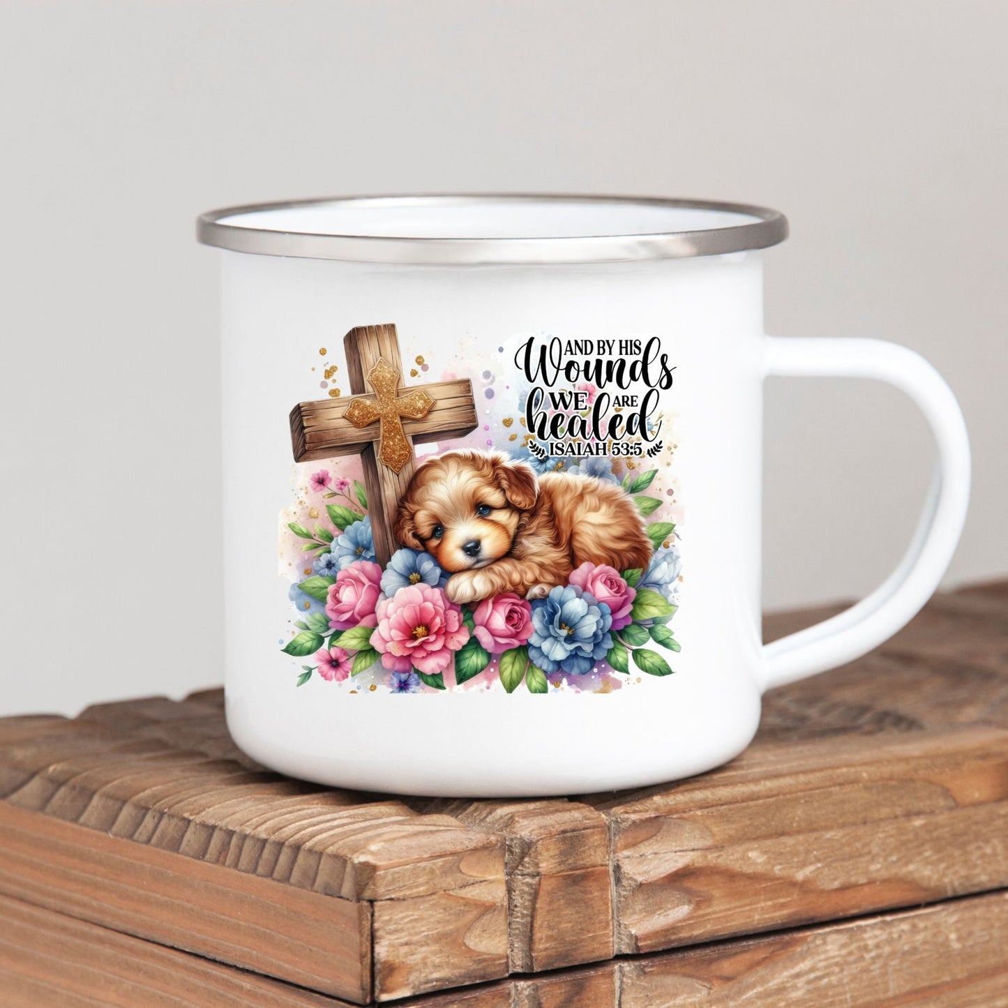 By His Wounds - Kids/Youth Metal Mug