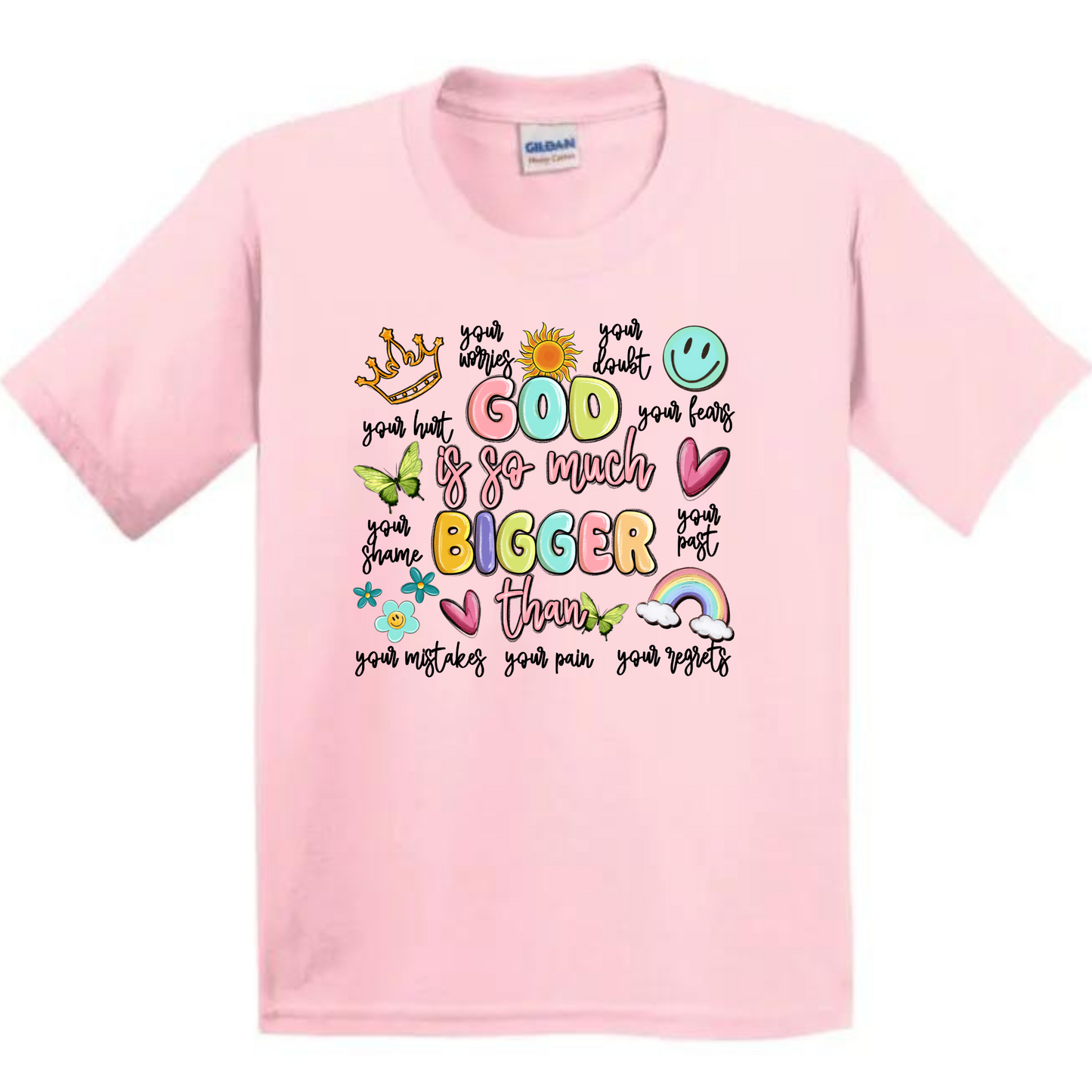 Kids/Youth SS Tee -God is Much Bigger