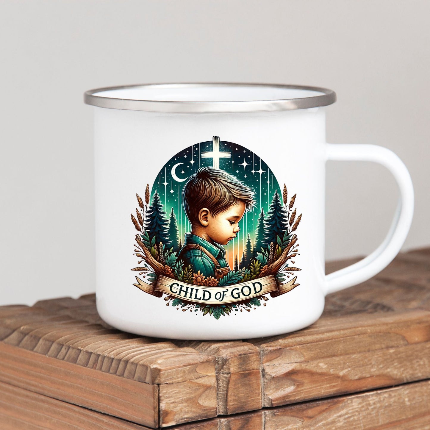 Male Child of God- Kids/Youth Metal Mug