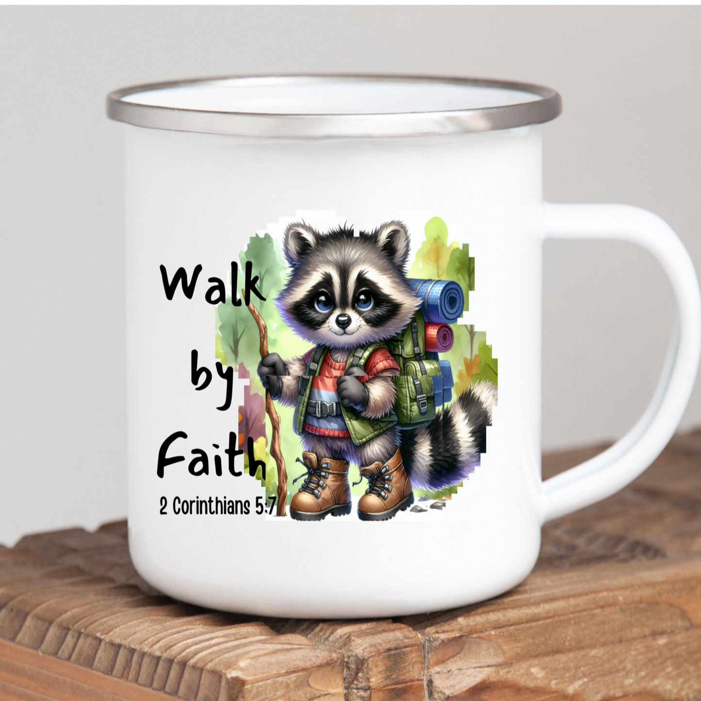 Boy Walk by Faith - Kids/Youth Metal Mug