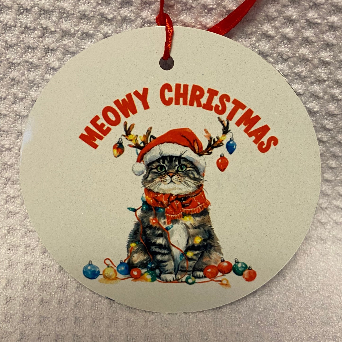 Meowy Christmas Christmas Ornament