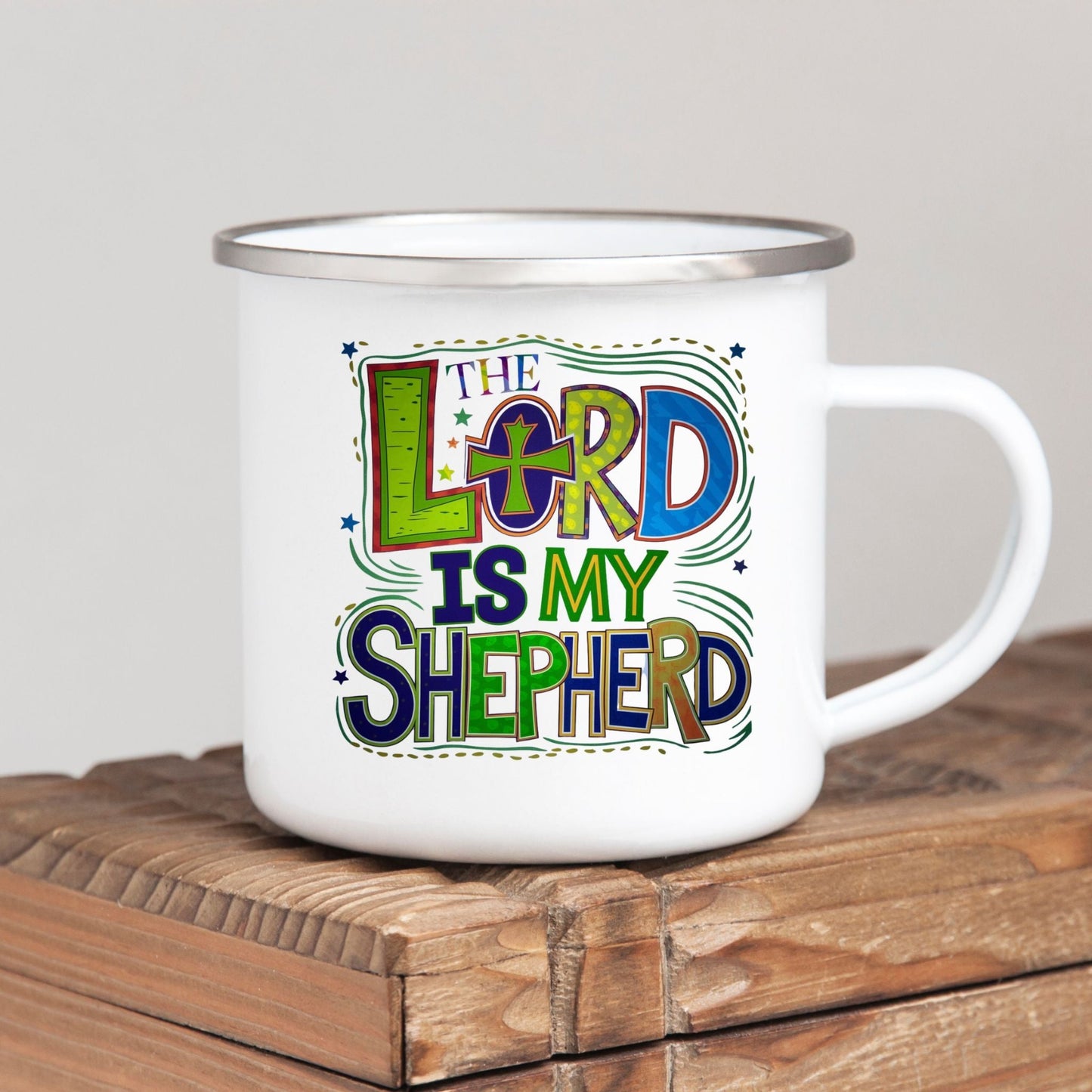 The Lord is my Shepard- Kids/Youth Metal Mug