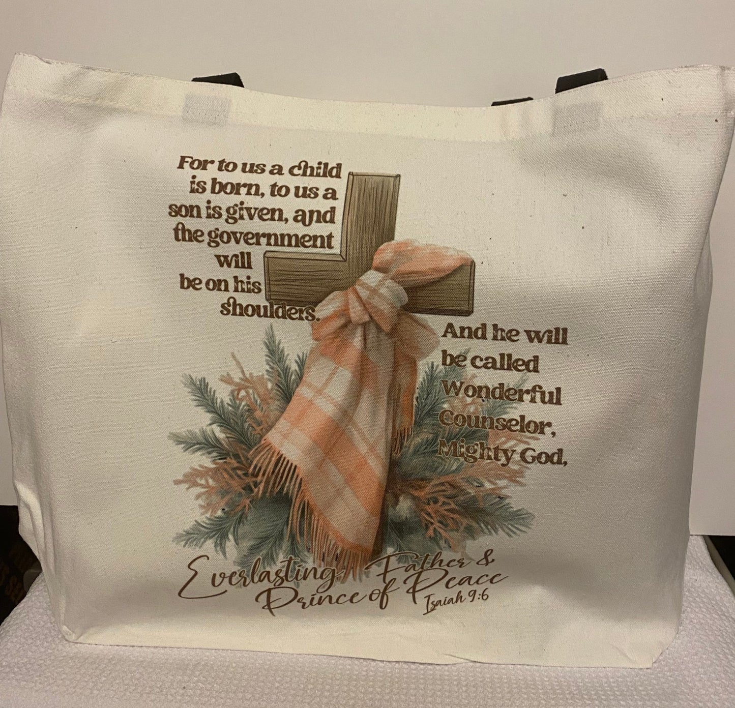 Christmas-Everlasting Father-Large Tote Bag