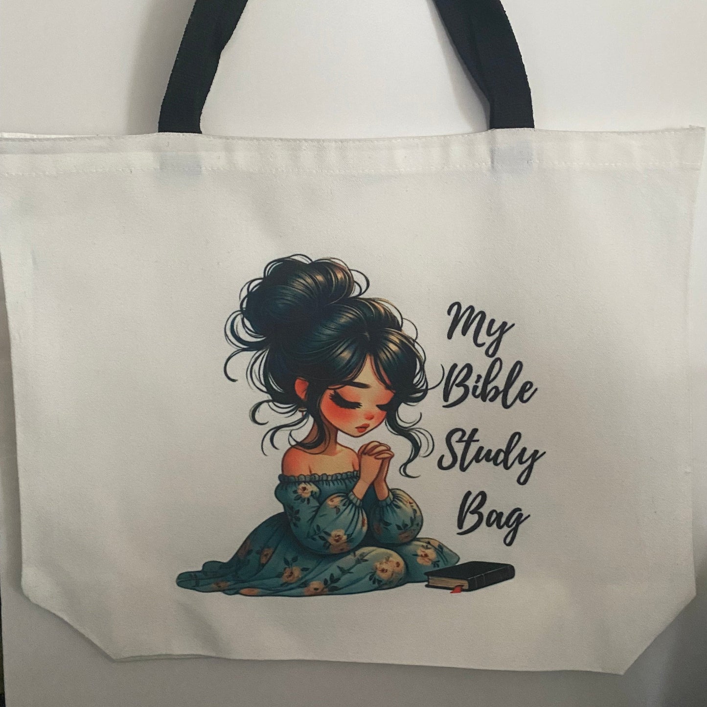 My Bible Study Bag #3-Young Lady -Large Tote Bag