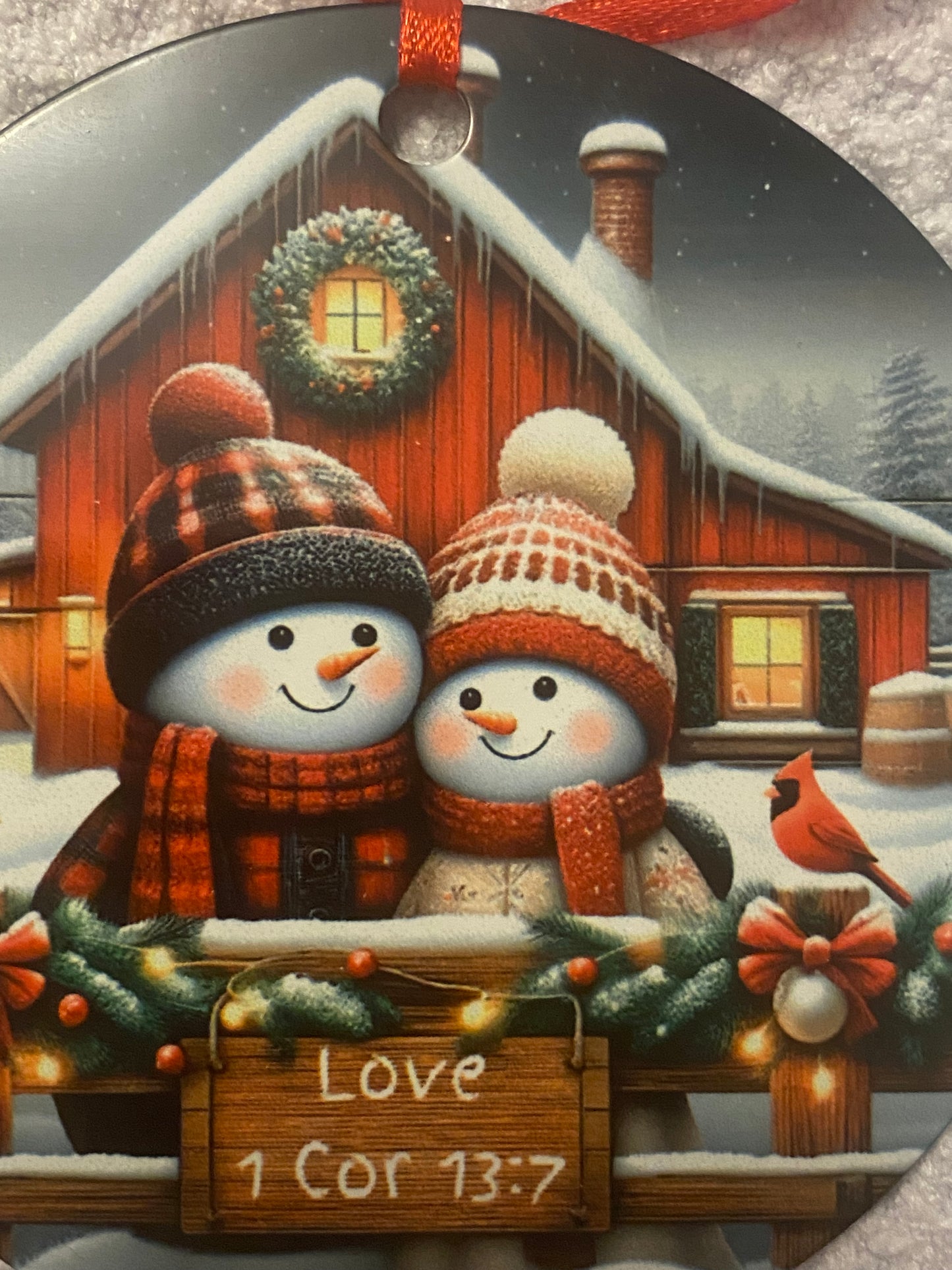 Love Christmas Ornament