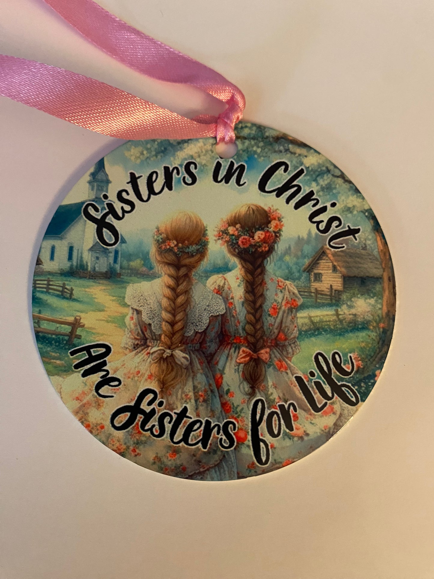 "NEW"Country Spring Sisters in Christ Ornament