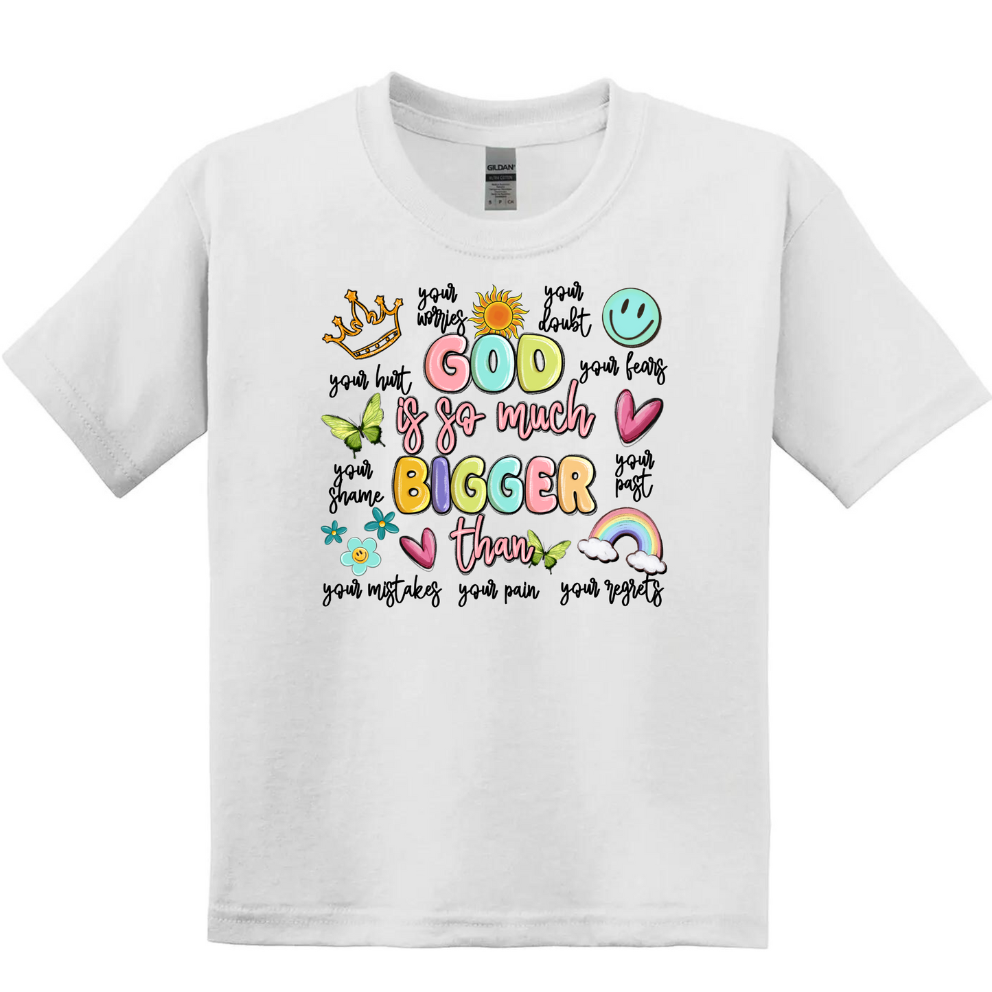 Kids/Youth SS Tee -God is Much Bigger
