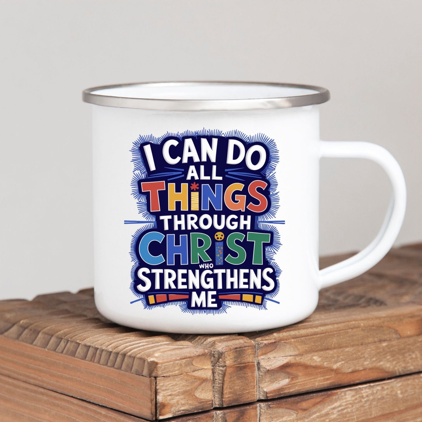 I can do all things- Kids/Youth Metal Mug