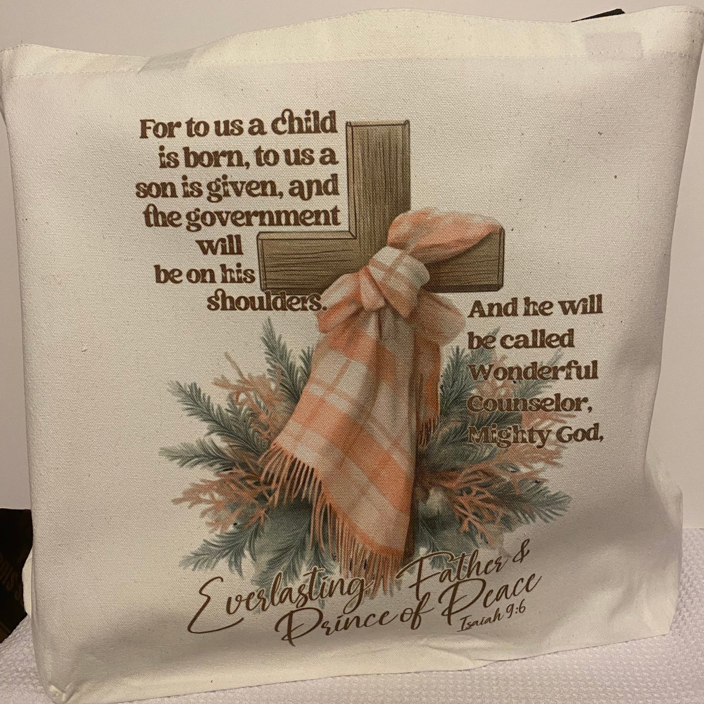 Christmas-Everlasting Father-Large Tote Bag