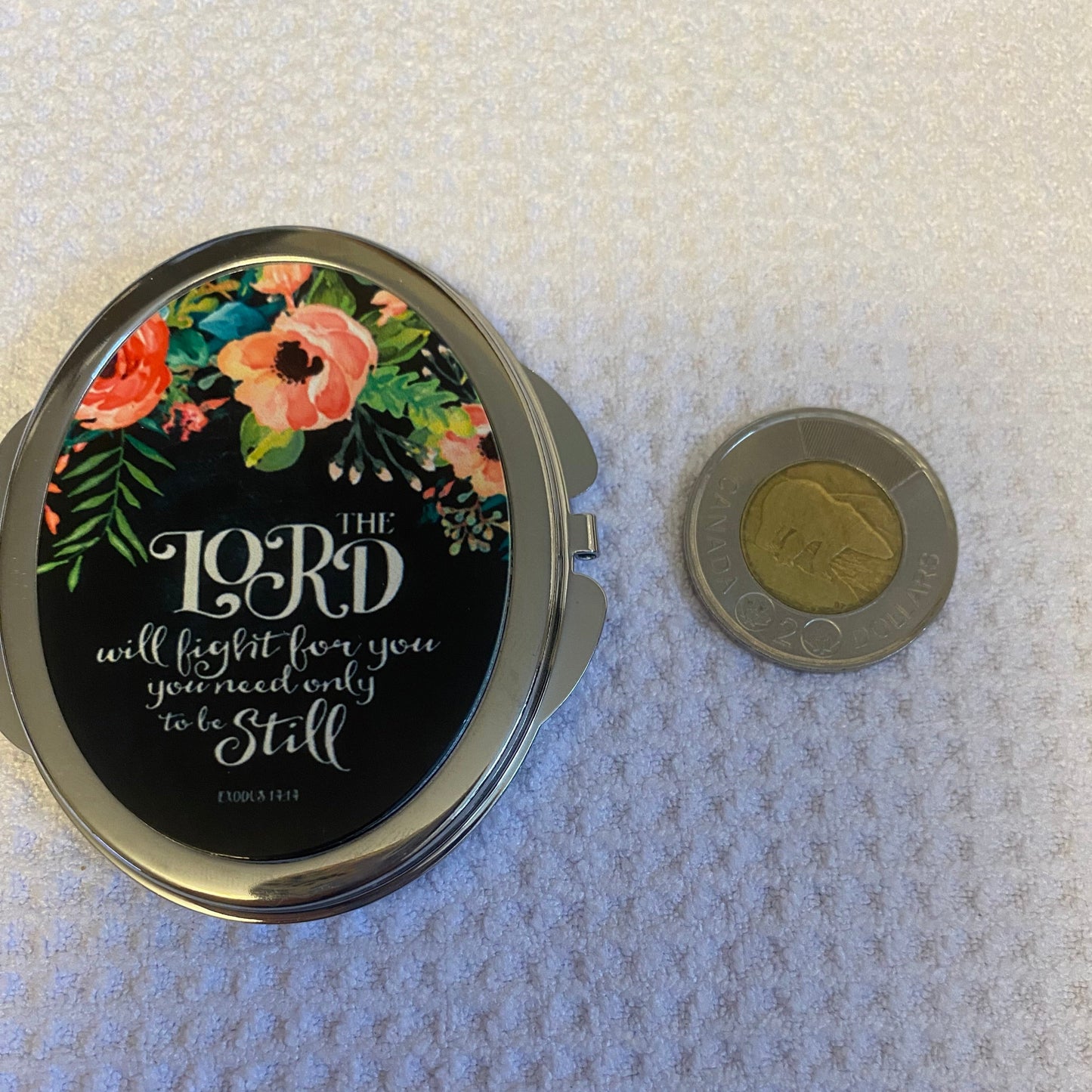 The Lord will Fight Compact Mirror