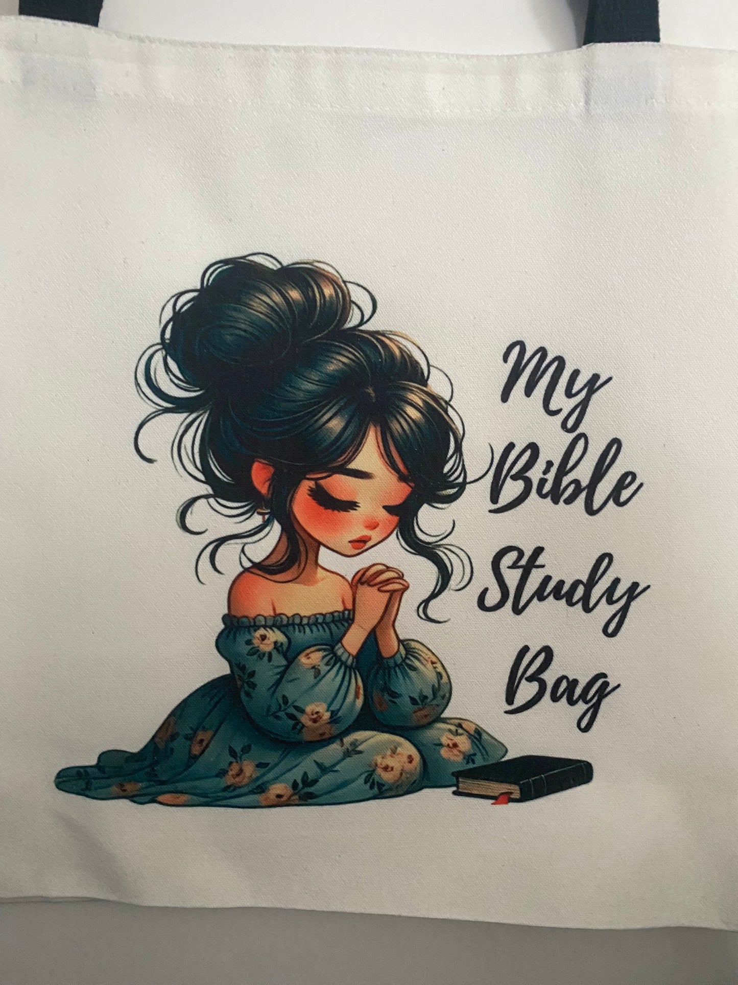 My Bible Study Bag #3-Young Lady -Large Tote Bag