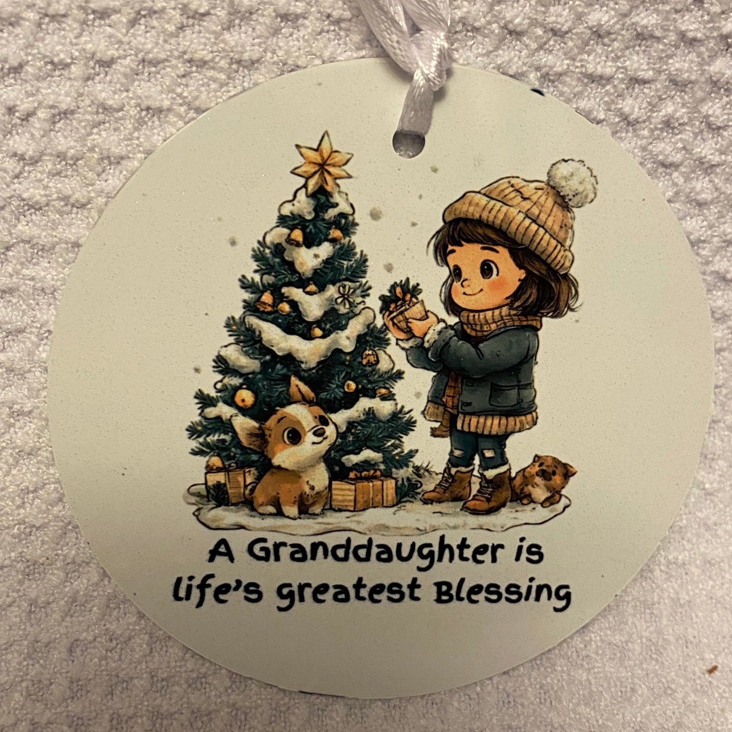 Granddaughter Christmas Ornament