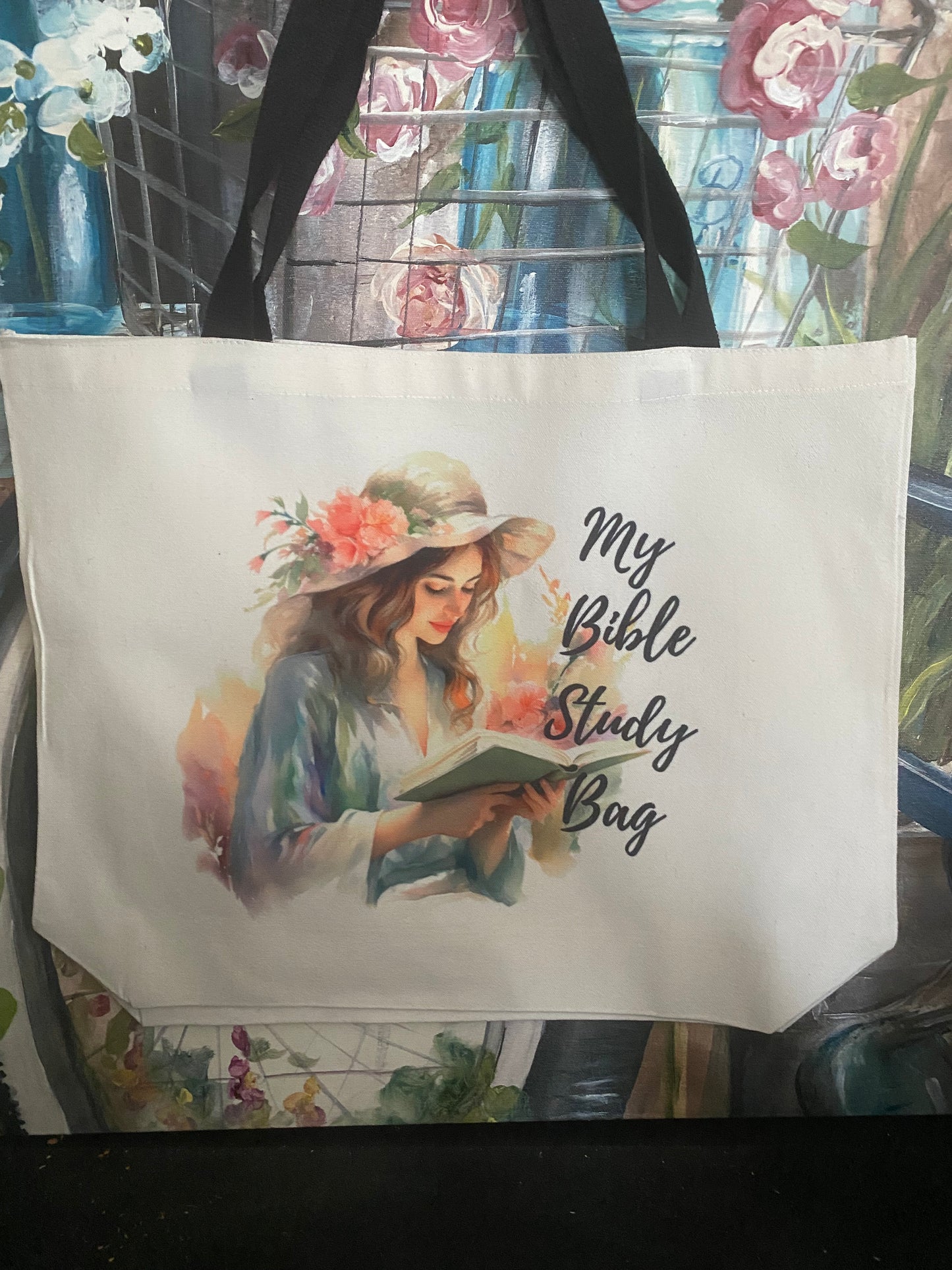 My Bible Study Bag #1-Large Tote Bag