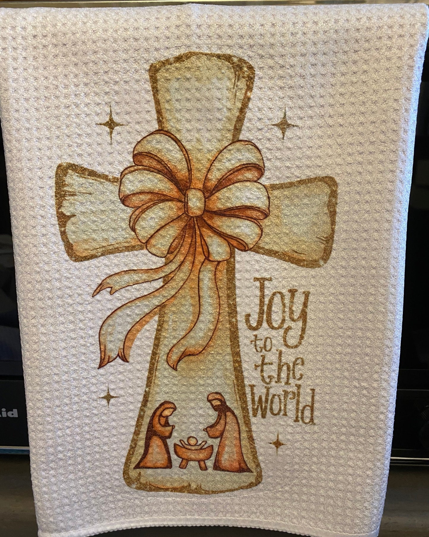 Joy to the World Tea Towel