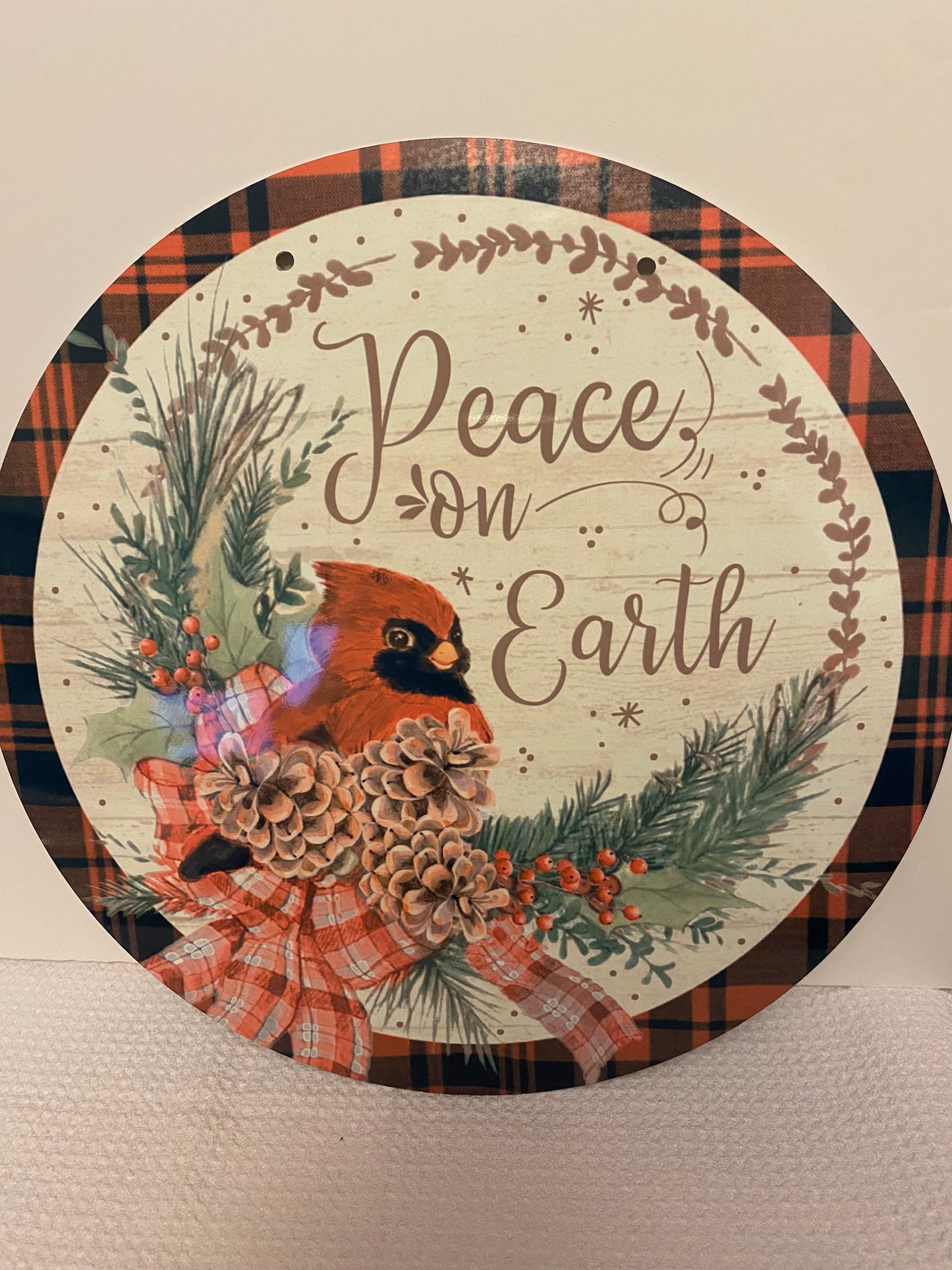 Peace on Earth 12 Inch MDF Door Hangers