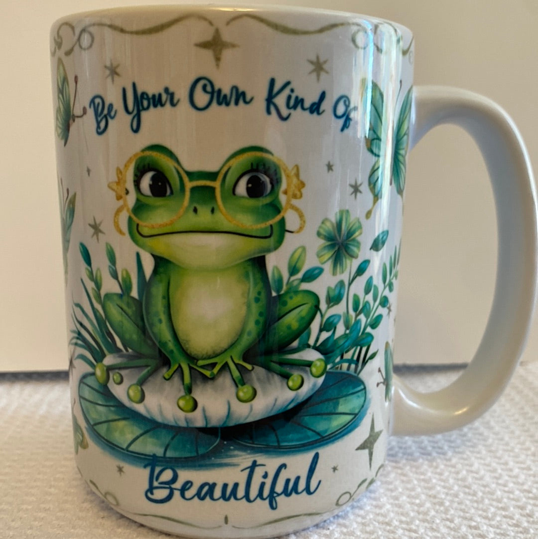 Frog- Be your own kind of Beautiful-Ceramic Mug