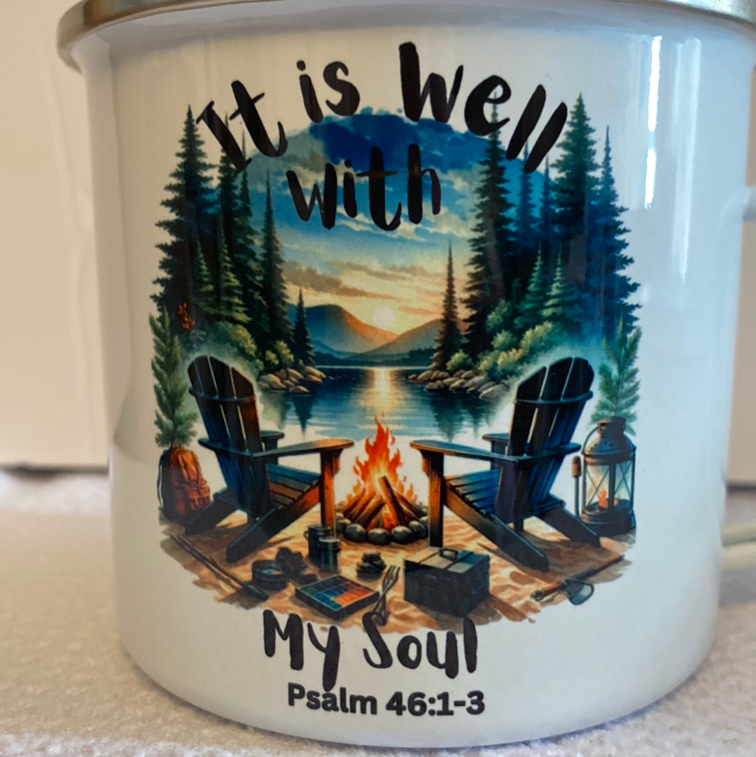 It is Well with my Soul Metal Camp Mug