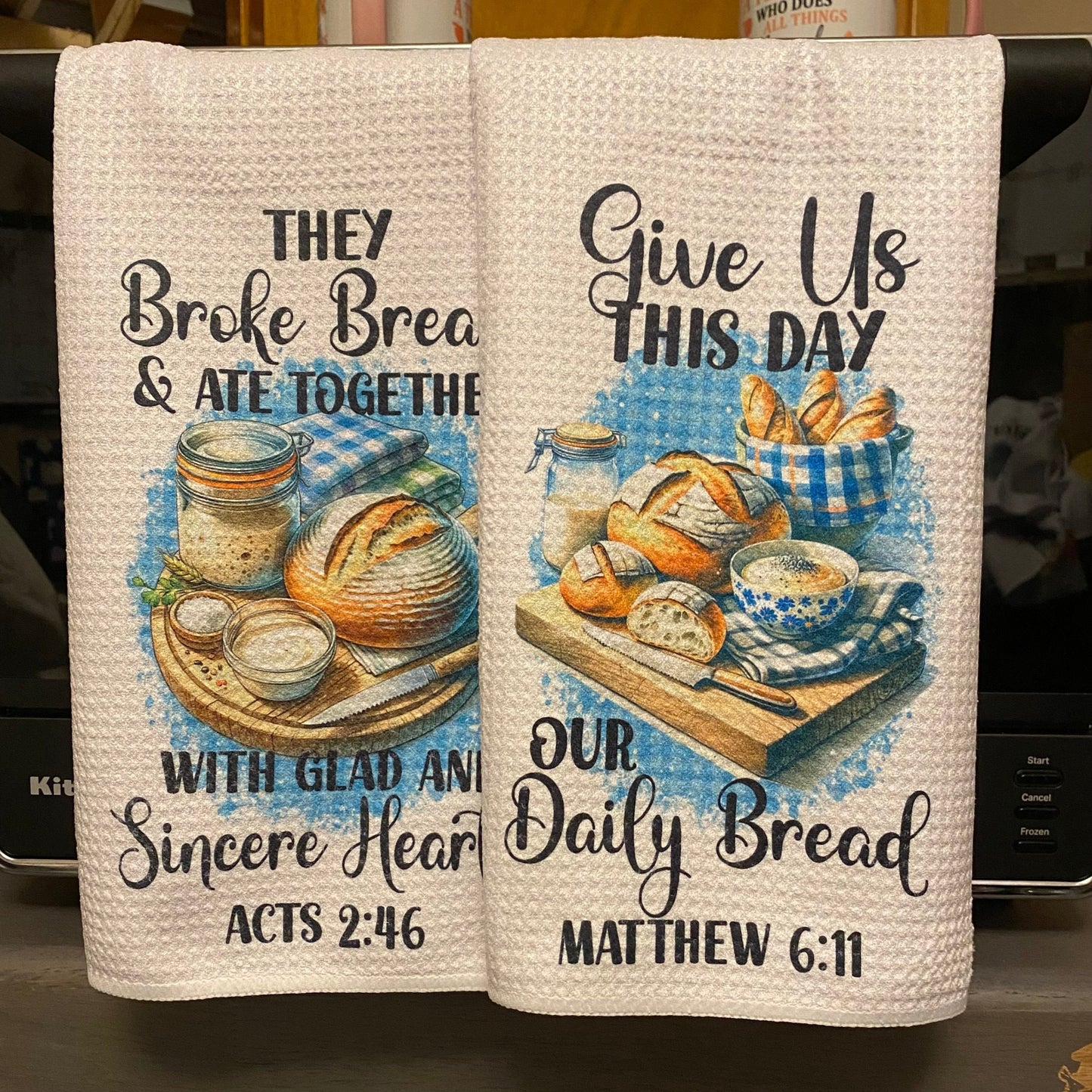 They Broke Bread Tea Towel