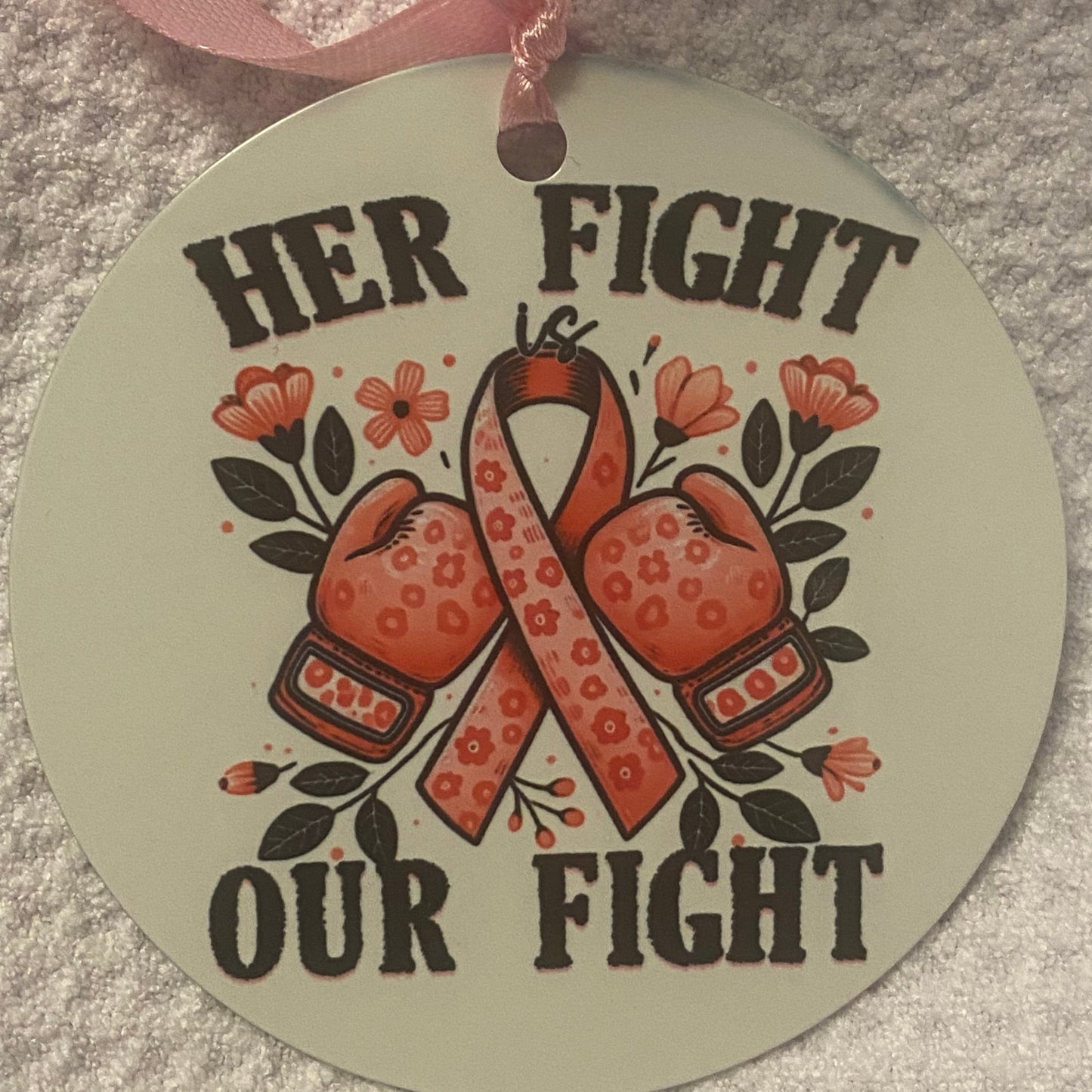 Breast Cancer Awareness -Her Fight Ornament