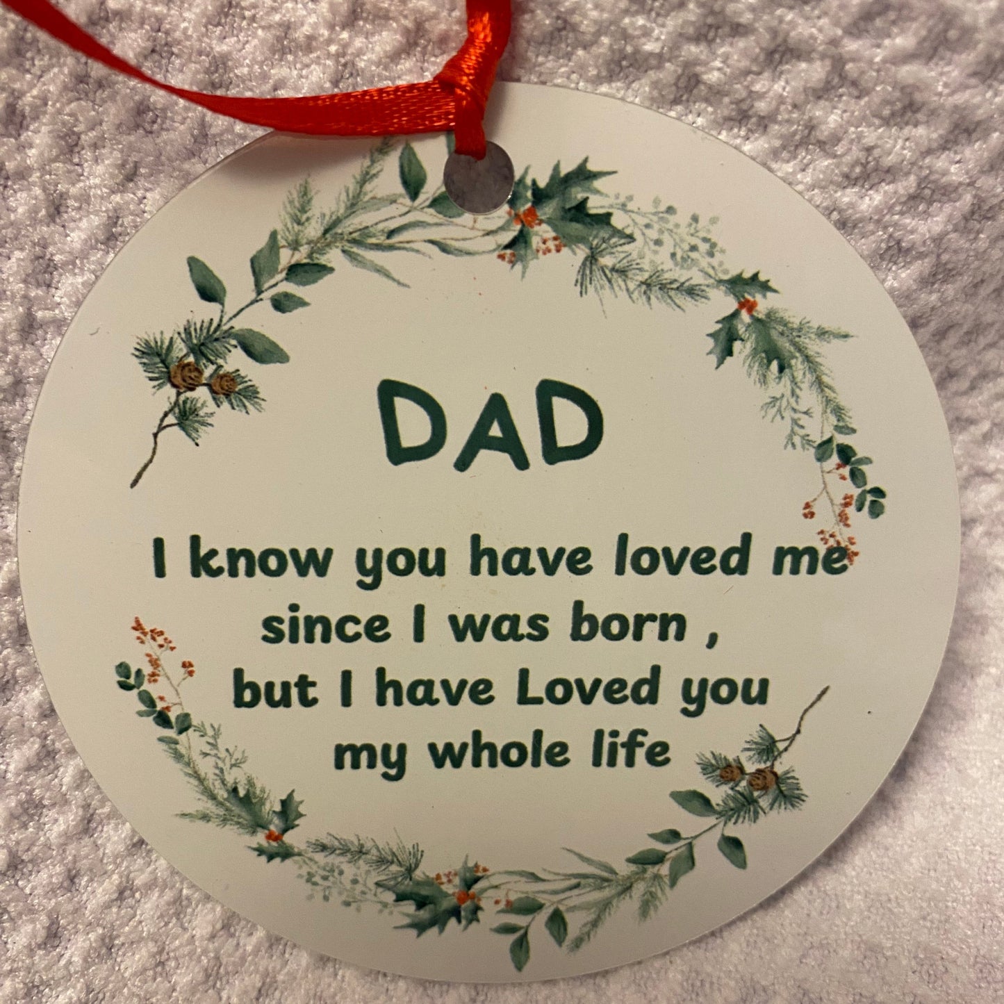 DAD Christmas Ornament