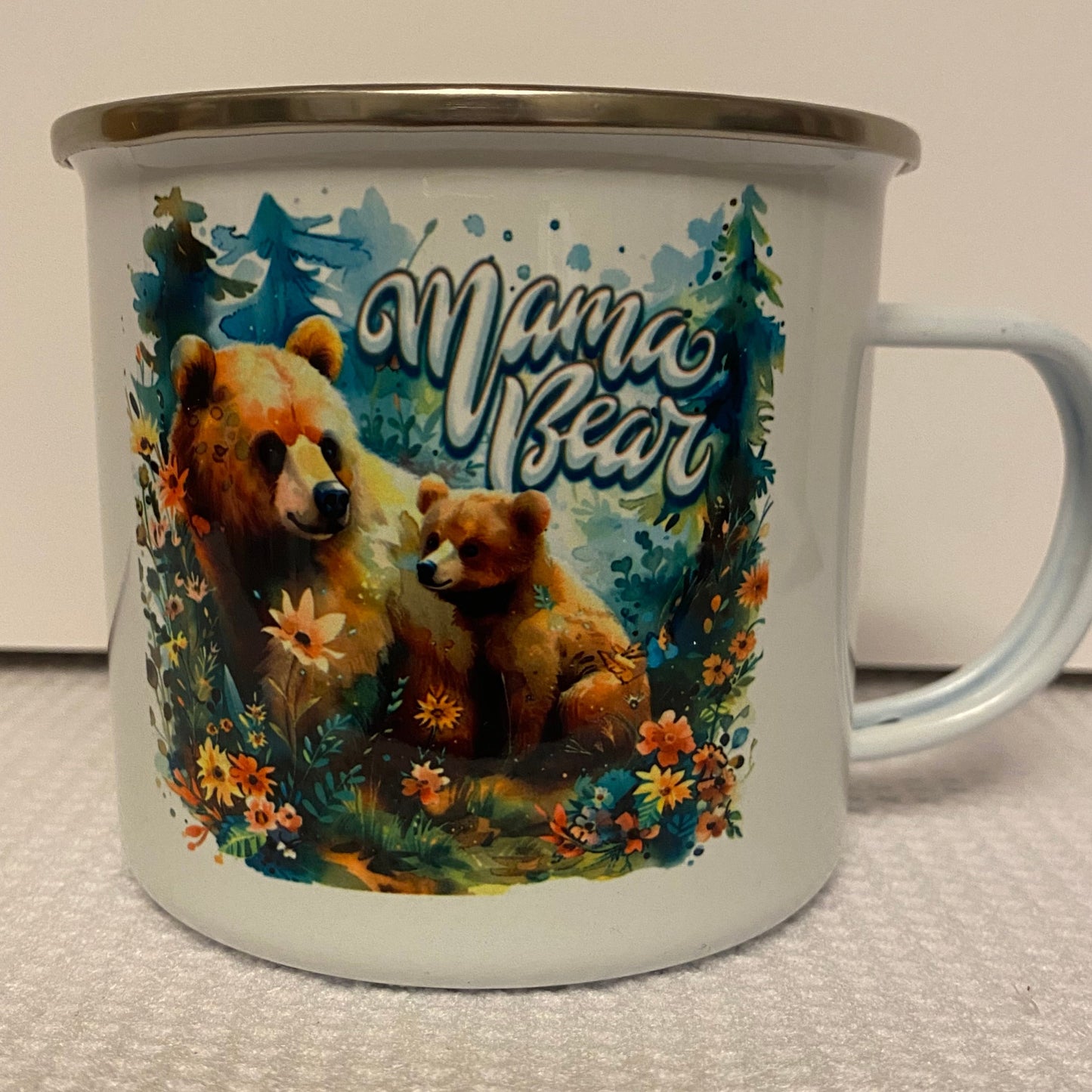 Mama Bear-Metal Camp Mug