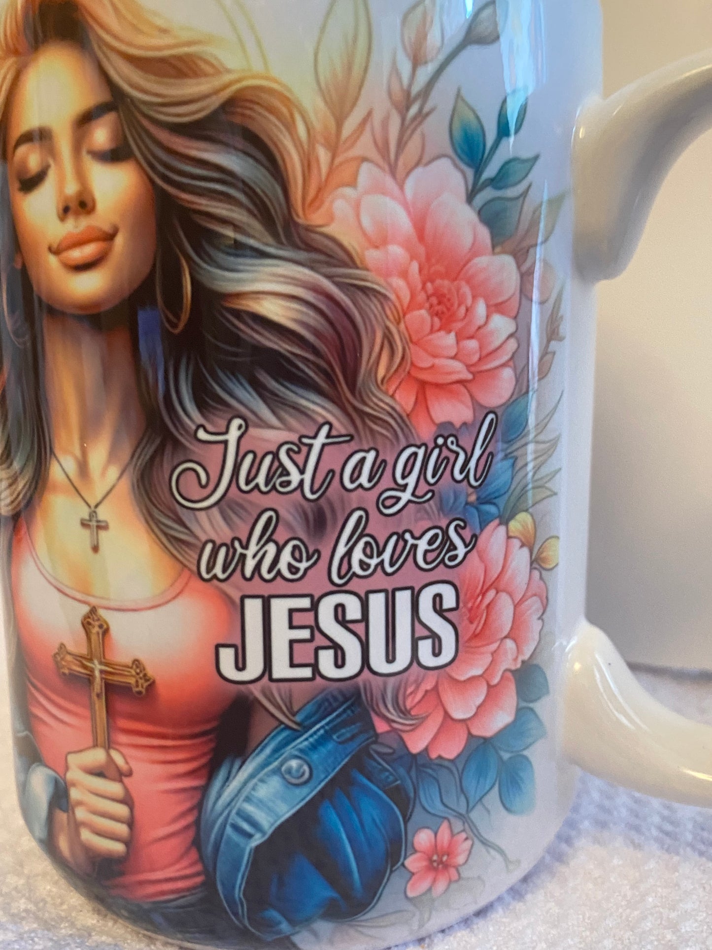 Just a Girl who Loves Jesus Ceramic Mug