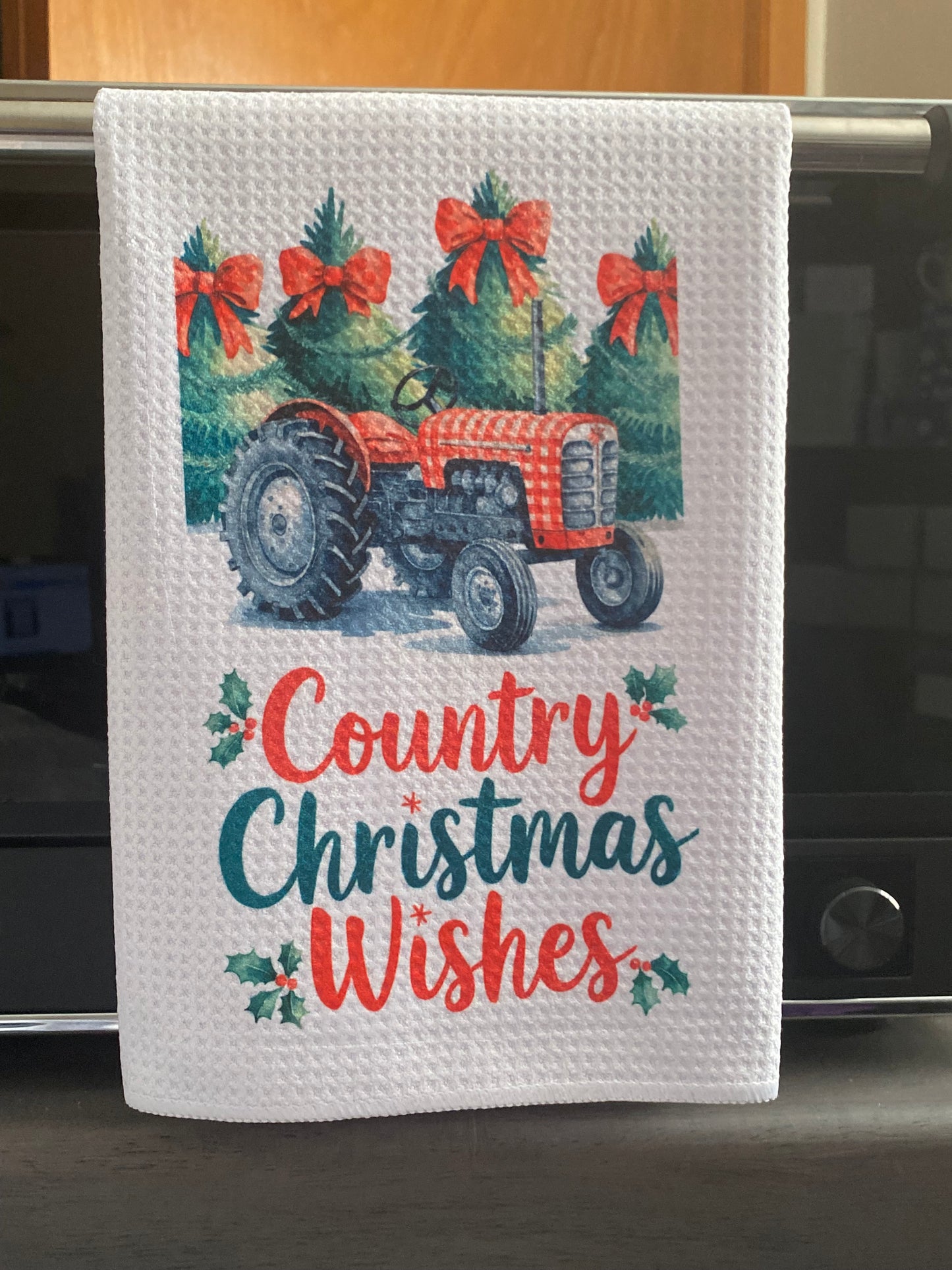 DISCONTINUED-Country Christmas Tea Towel