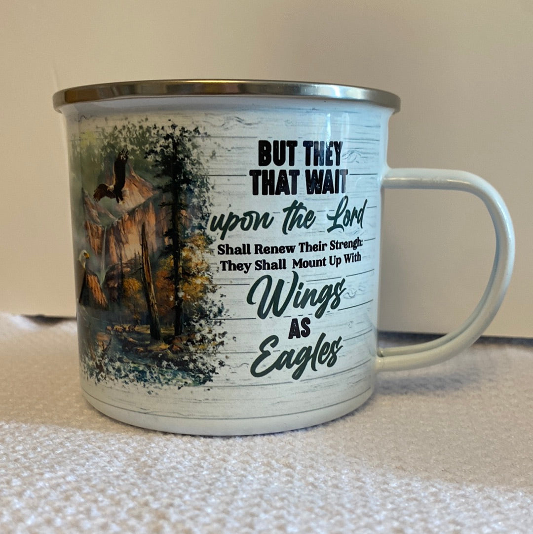 Wings as Eagle Metal Camp Mug