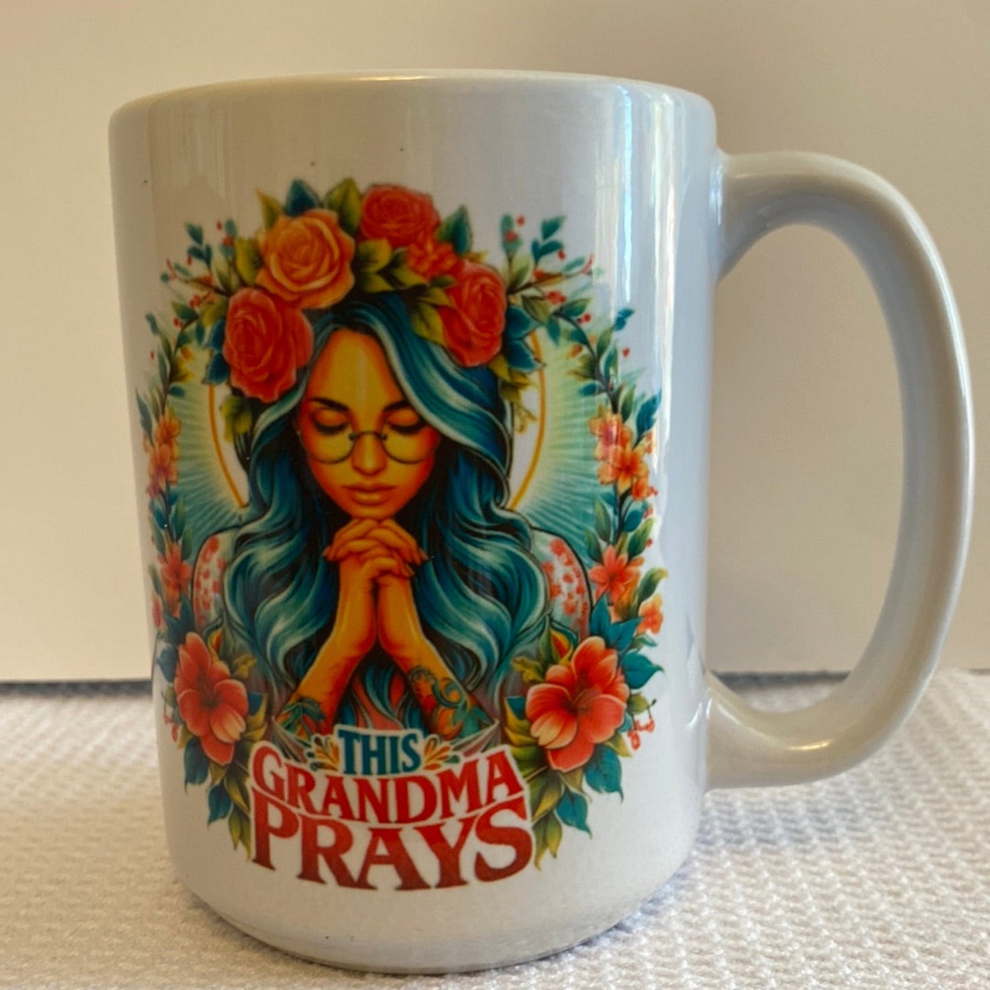 This Grandma Prays - Ceramic Mug