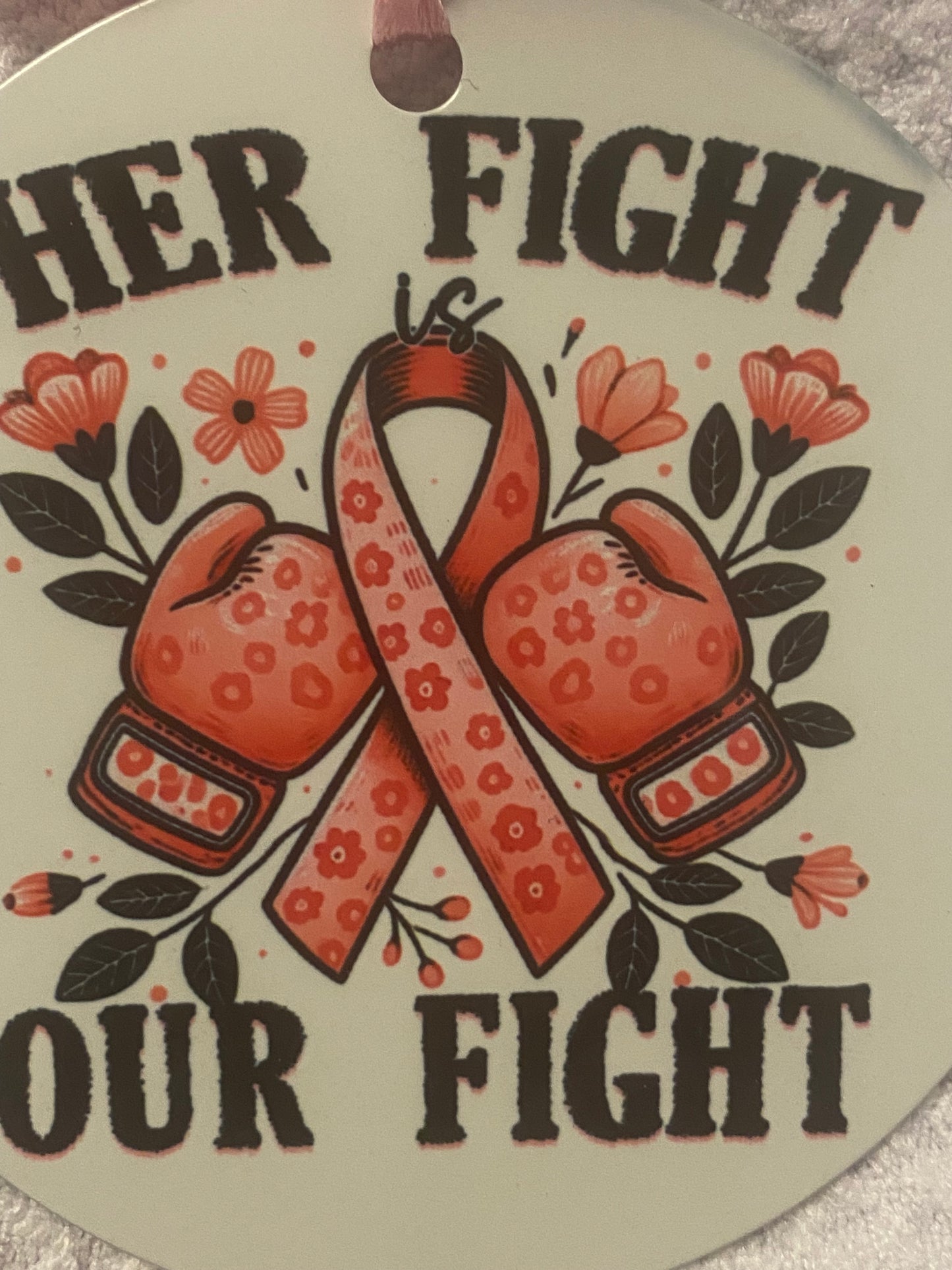 Breast Cancer Awareness -Her Fight Ornament