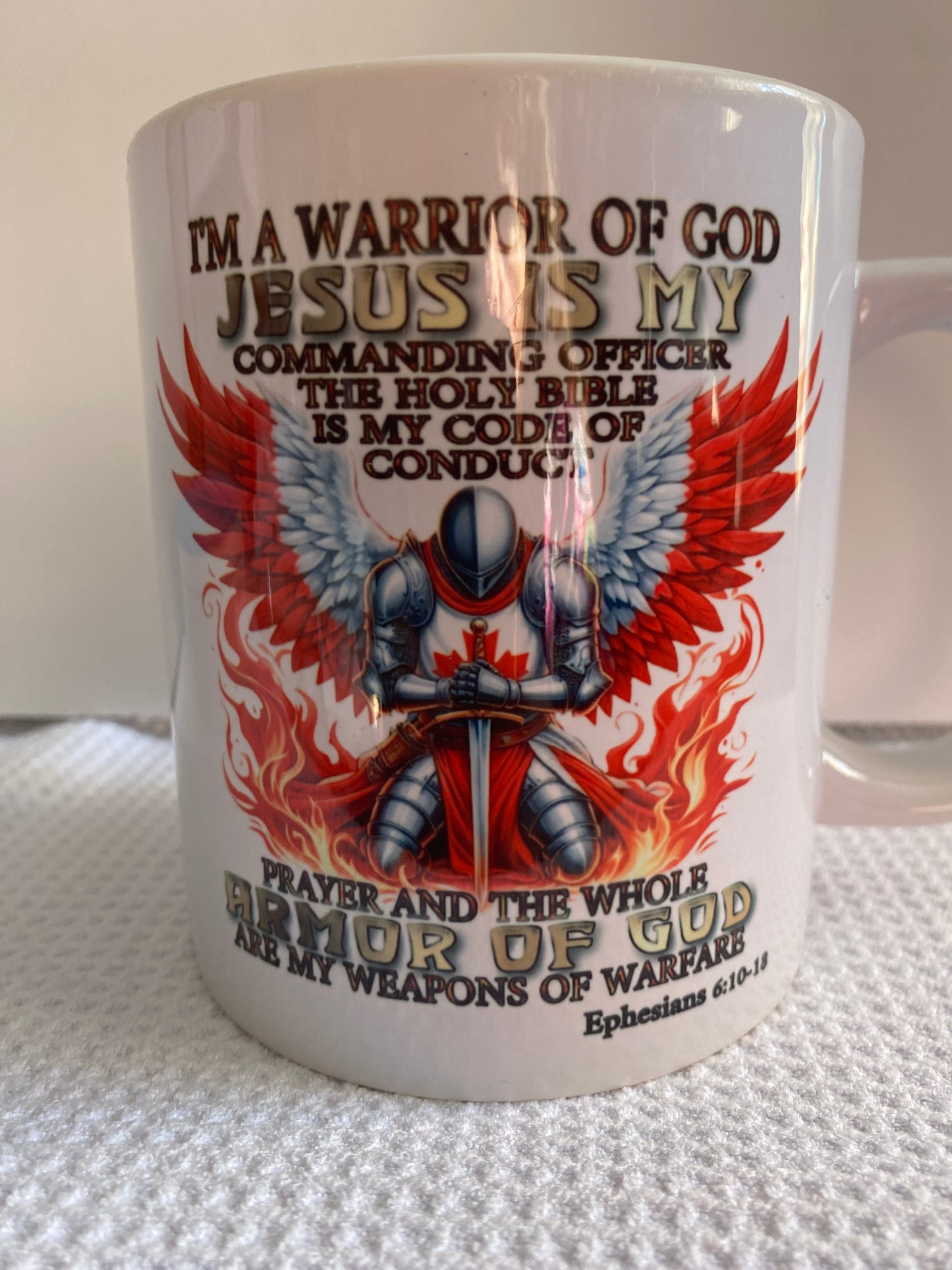 NEW-BIG 20 oz - Canadian Male Warrior Ceramic Mug