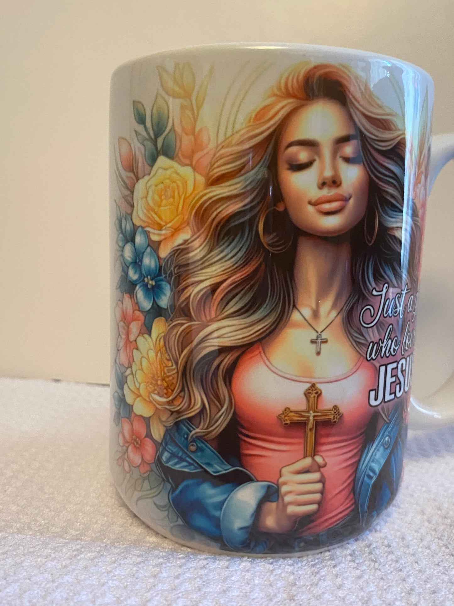 Just a Girl who Loves Jesus Ceramic Mug