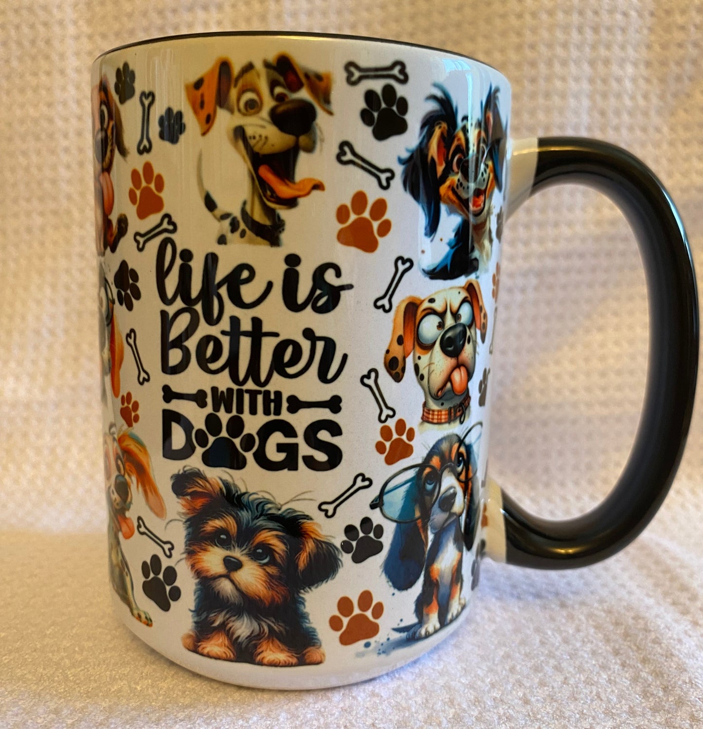 Life with is better with Dogs Style #1 Ceramic Mug