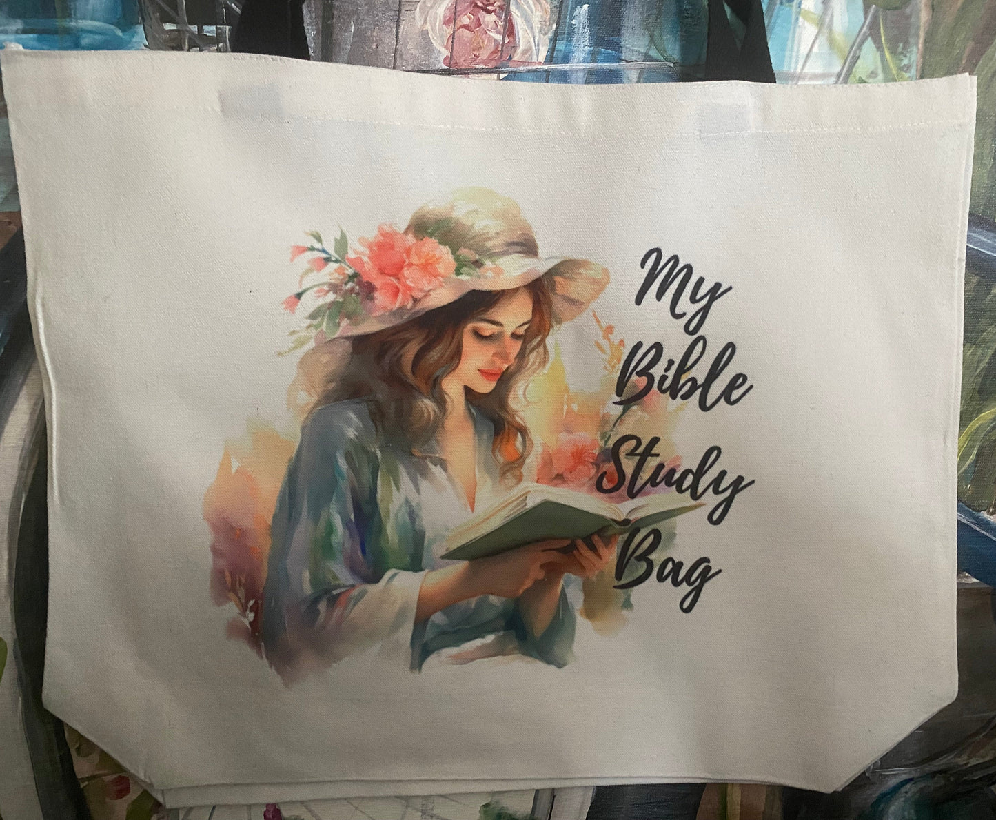 My Bible Study Bag #1-Large Tote Bag