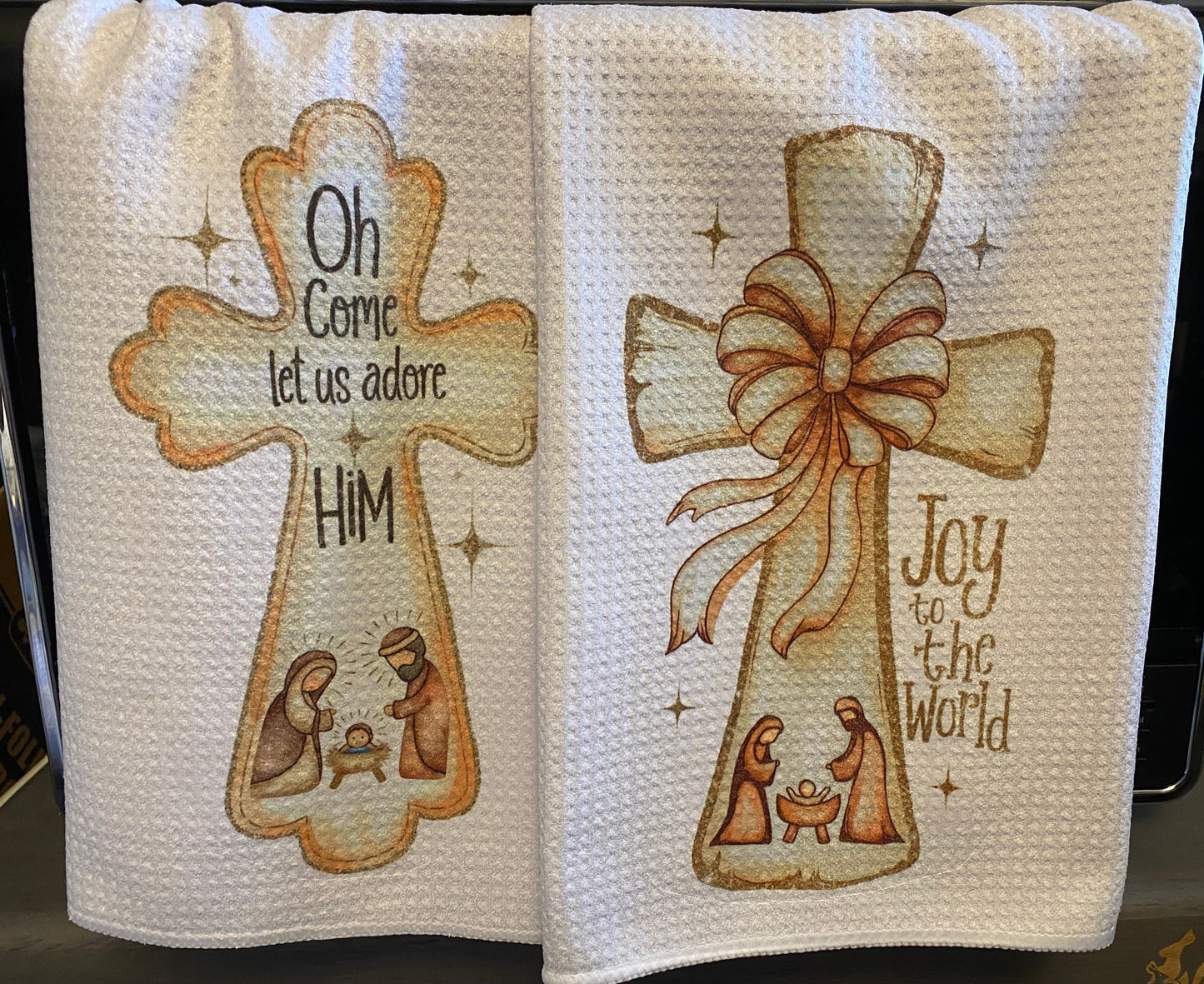 Joy to the World Tea Towel