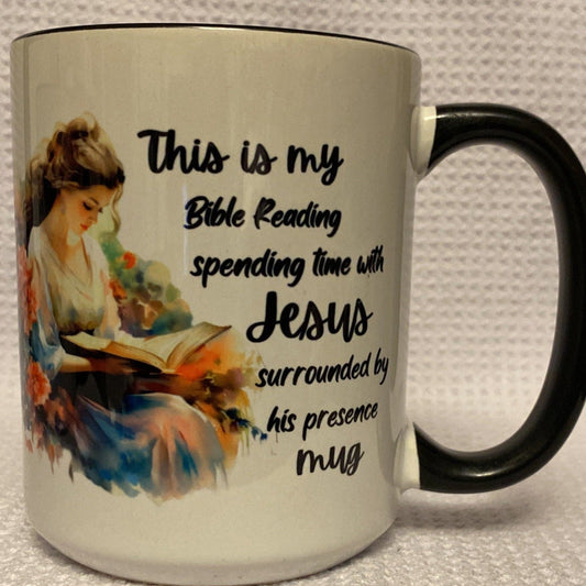 Female Bible Reading-Ceramic Mug