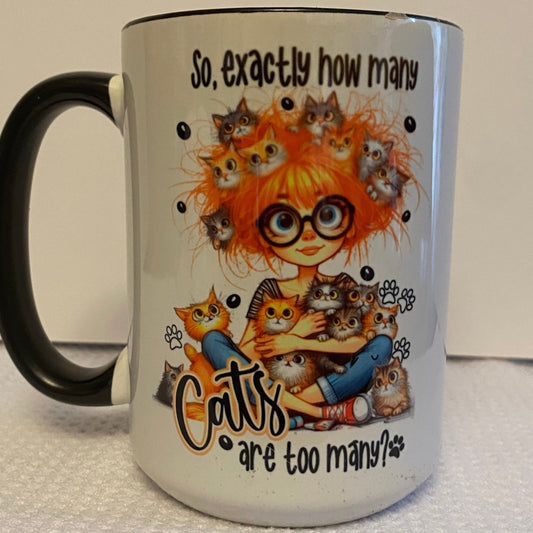 Too Many Cats Ceramic Mug