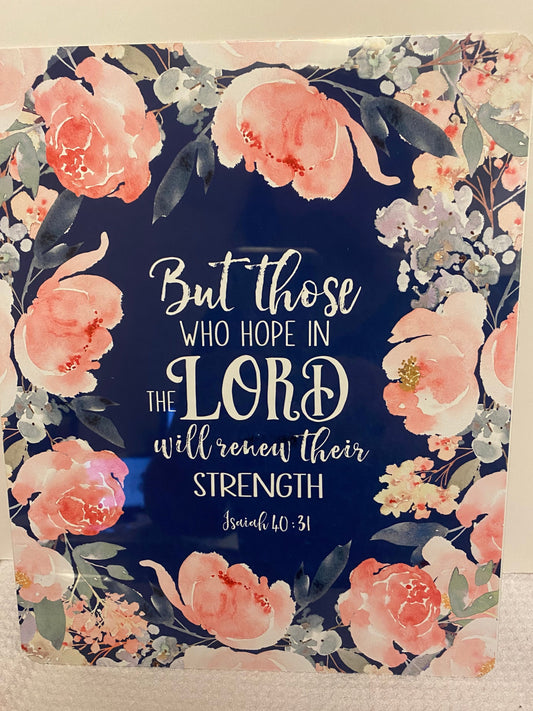Those Who Hope In The Lord-8 x 10 Inch Aluminum Print