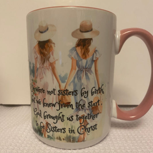 Sisters in Christ-Walking - Ceramic Mug