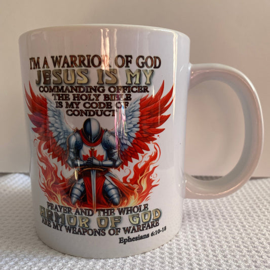 NEW-BIG 20 oz - Canadian Male Warrior Ceramic Mug