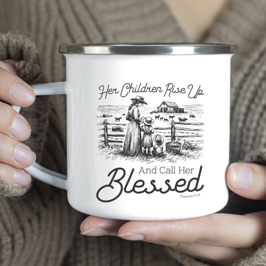 Her Children Rise Up-Metal Camp Mug