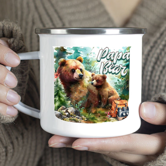 Papa Bear-Metal Camp Mugs
