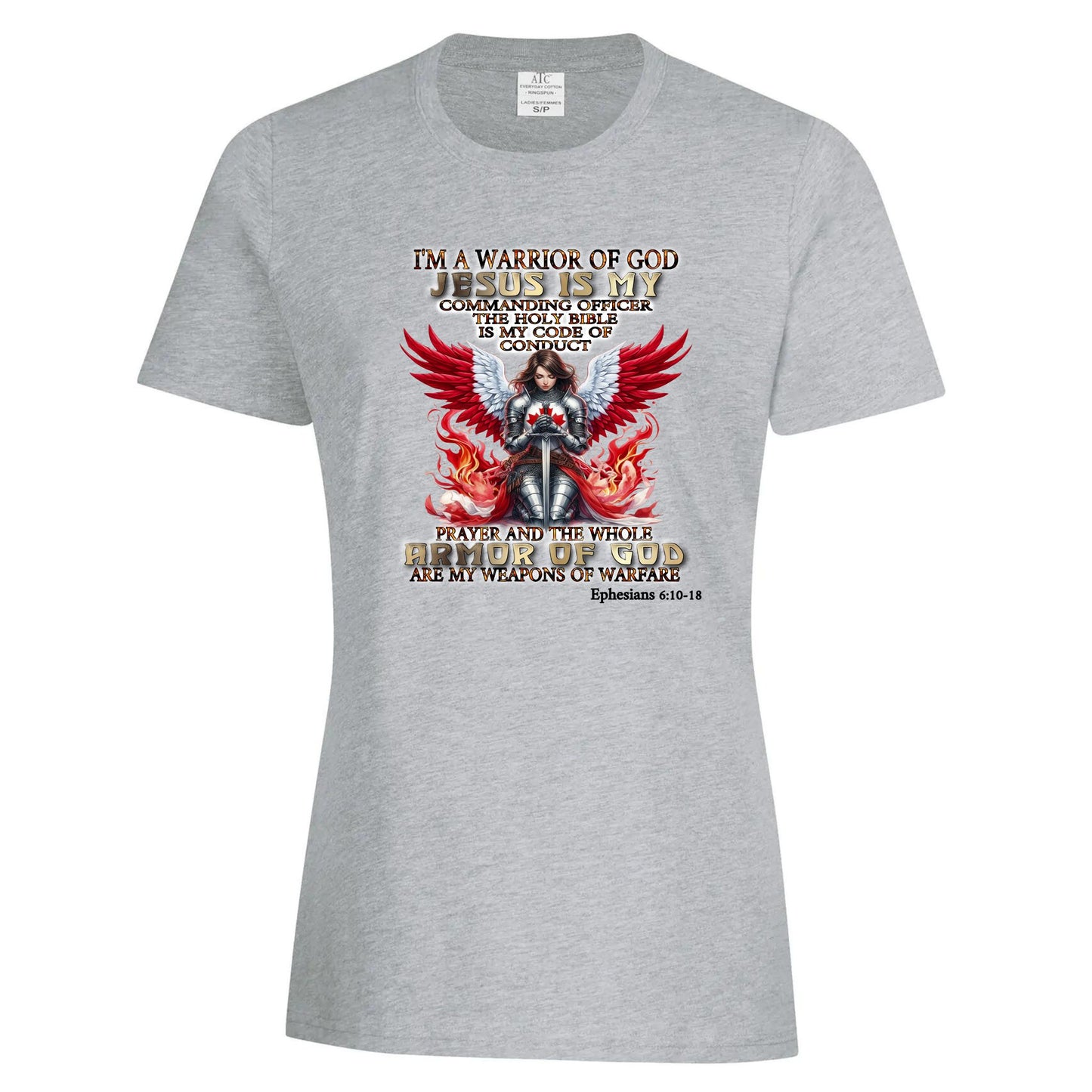 Canadian Woman Warrior-Ladies SS T-Shirt