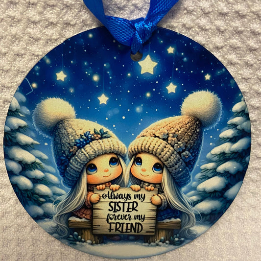Forever my Sister Christmas Ornament