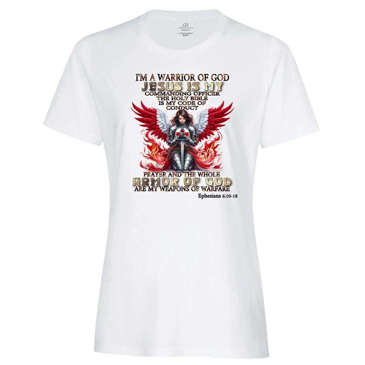 Canadian Woman Warrior-Ladies SS T-Shirt