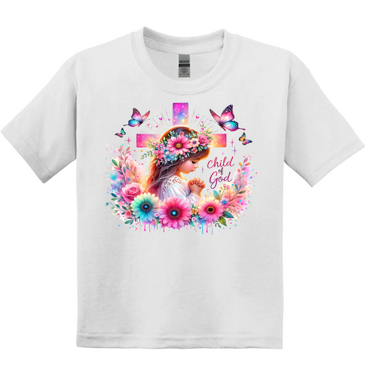 Kids/Youth SS Tee -Girl Child of God