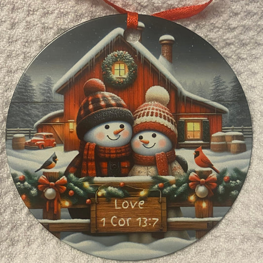 Love Christmas Ornament